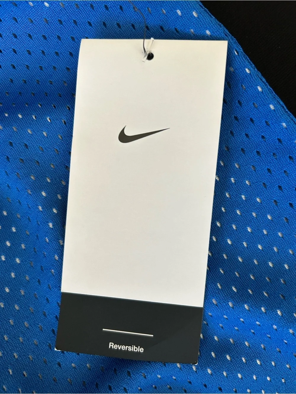 Nike Reversible Basketball Jersey Kids Size M Blue Mesh Logo